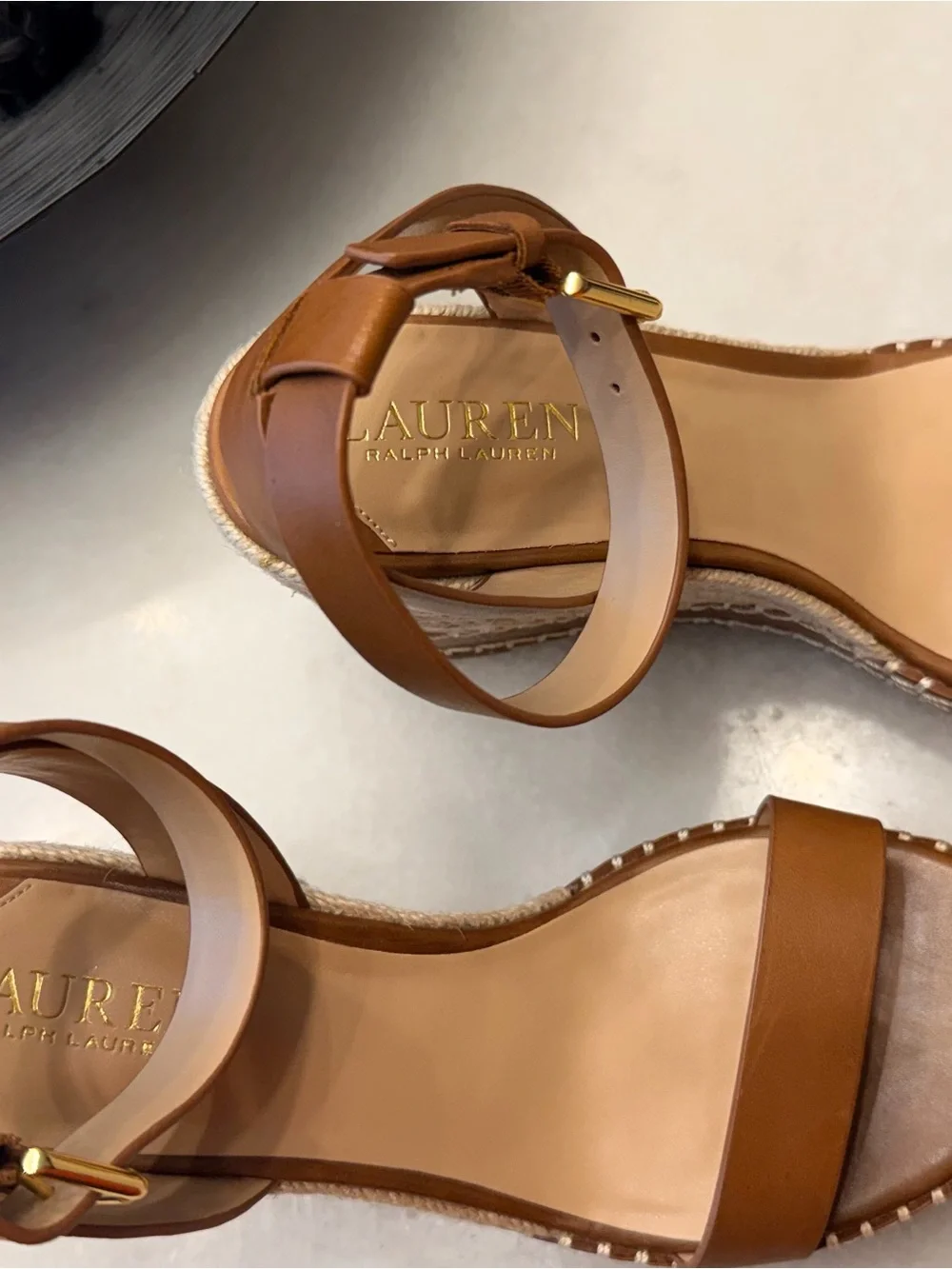 Lauren Ralph Lauren tan leather